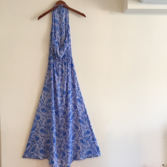 NWT Show Me Your Mumu Heather Halter Maxi Dress - in Sea Breeze - Picture 7 of 16
